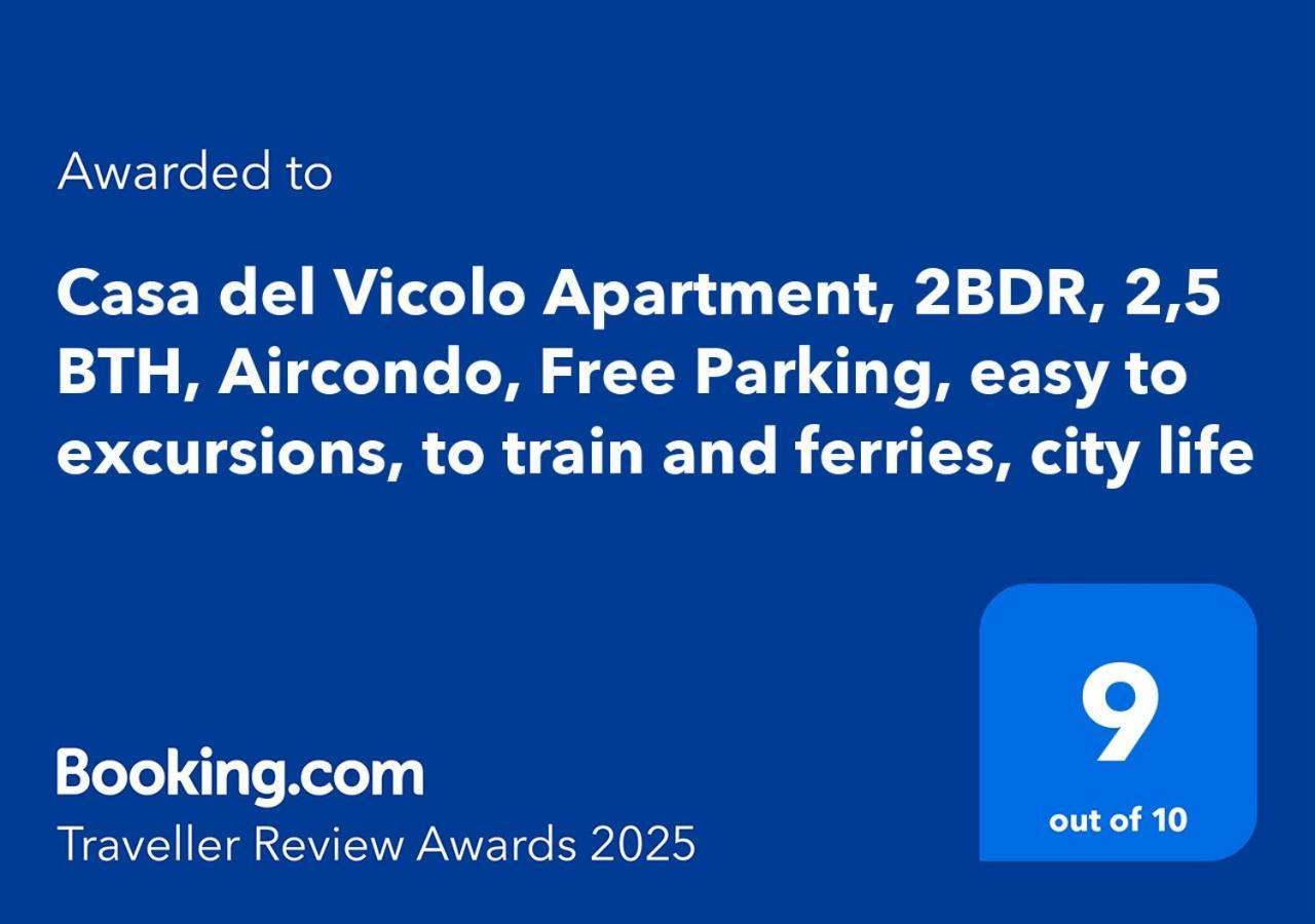 Vicolo Apartment, Pedestrian Centre, 2Bdr, 2,5 Bth, Aircondo, Private Parking, Easy To Train And Ferries, City Life لا سبيتسْيا المظهر الخارجي الصورة